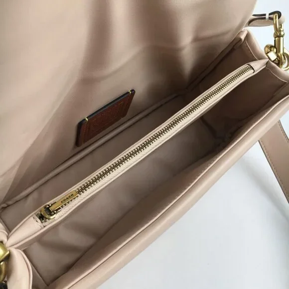 COACH Pillow Tabby 26 Crossbody Shoulder Bag Ivory Brass Leather C0772 OUTLET - Picture 9 of 9